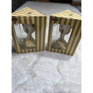 World Showcase 7” deluxe glass candle holder set